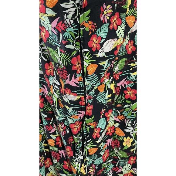 Timeless London Tropical Bird Floral Print Halter Dress Pin Up Size US6 Resort - Picture 9 of 11